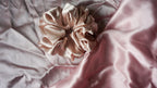 Dirty Pink Silk Scrunchie