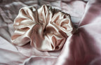 Dirty Pink Silk Scrunchie